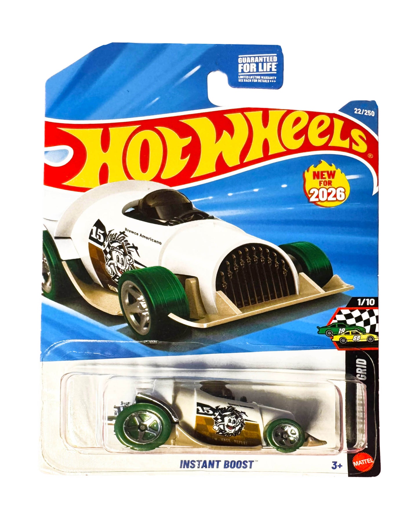 HOT WHEELS 2026 INSTANT BOOST WHITE 22/250 JJH31 HW STARTING GRID NEW MODEL