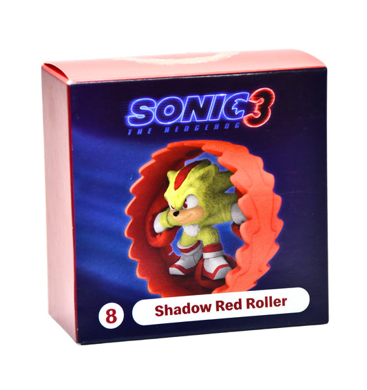 Sonic 3 the Hedgehog 2024 McDonald’s Happy Meal Toy Shadow Red Roller 8 New