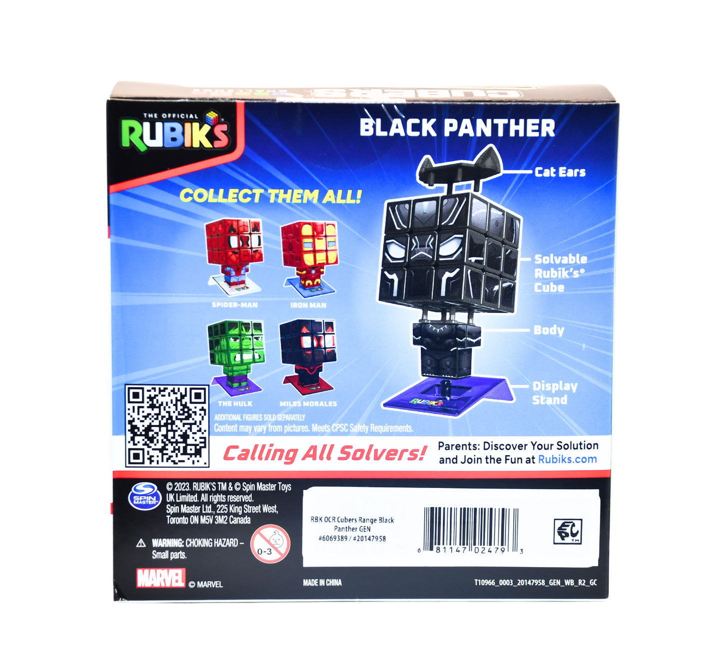 Cuber Black Panther Marvel Rubiks NEW