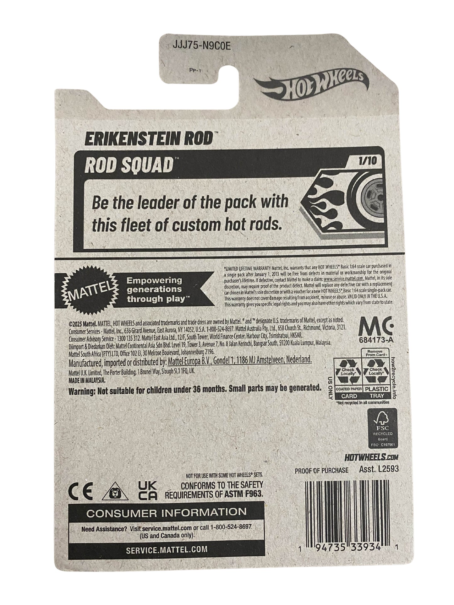 2026 Hot Wheels Erikenstein  rod