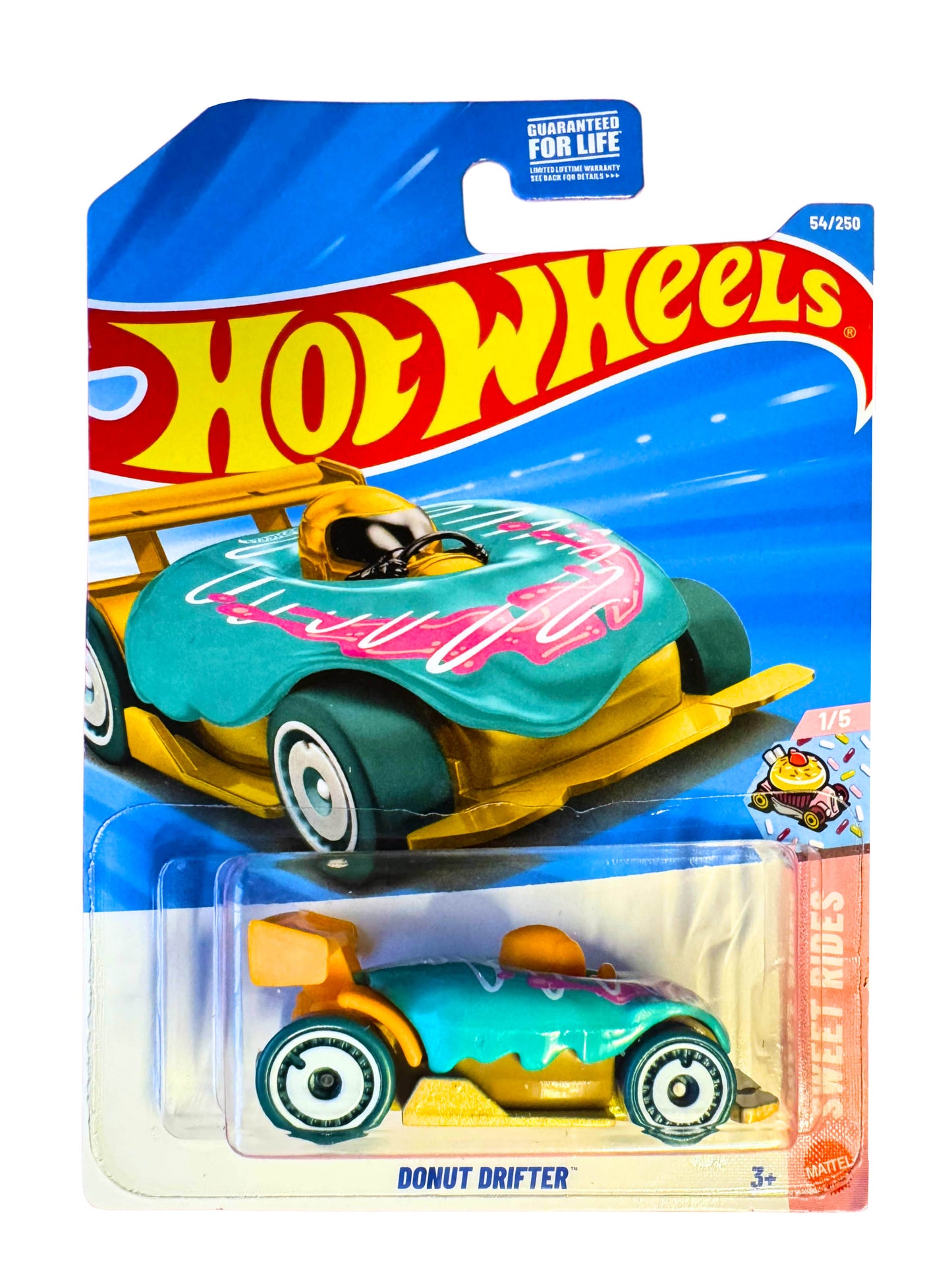 2026 Hot Wheels Donut Drifter Teal Green Sweet Rides Diecast Toy Race Car