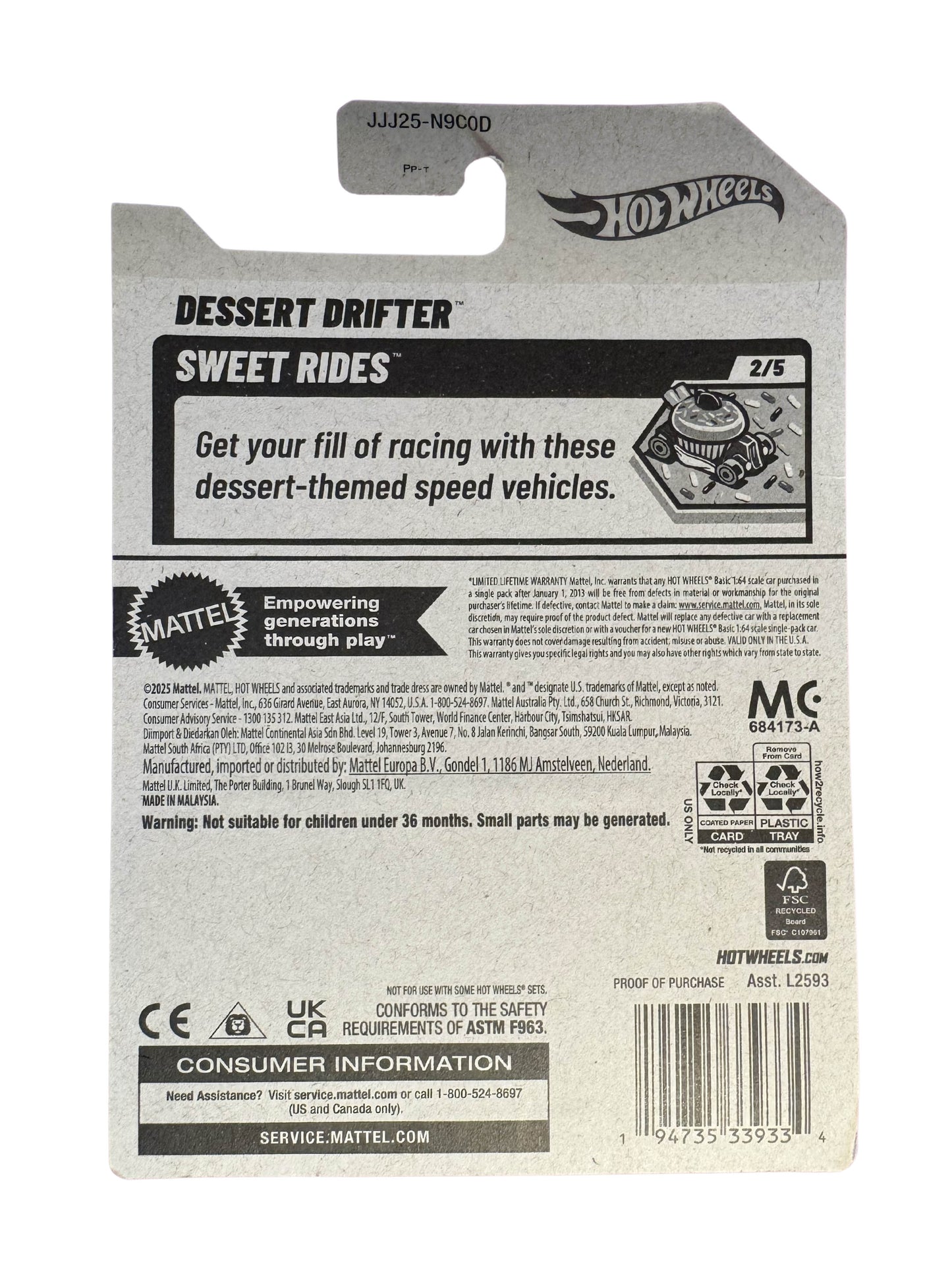 2026 Hot Wheels Dessert Drifter Purple Grape Sweet Rides Diecast Toy Race Car