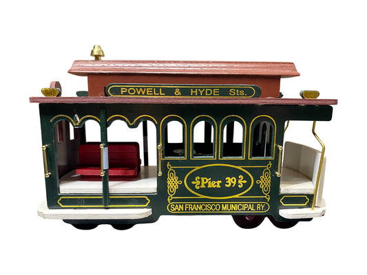 San Francisco Music Box Company Powell & Hyde St Pier 39 TROLLEY Music Box