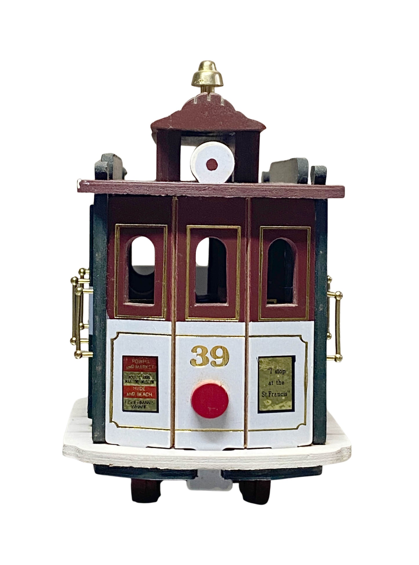 San Francisco Music Box Company Powell & Hyde St Pier 39 TROLLEY Music Box