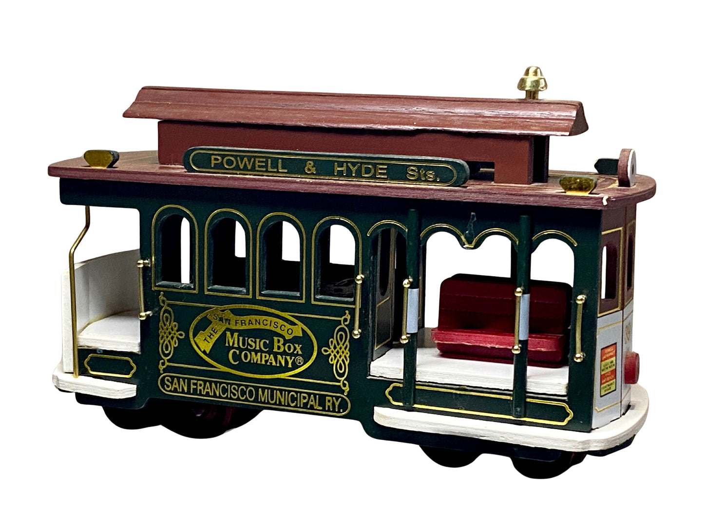 San Francisco Music Box Company Powell & Hyde St Pier 39 TROLLEY Music Box