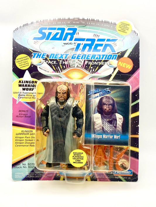 Star Trek: The Next Generation – Klingon Warrior Worf – Playmates 1993 – NIB🖖🏼