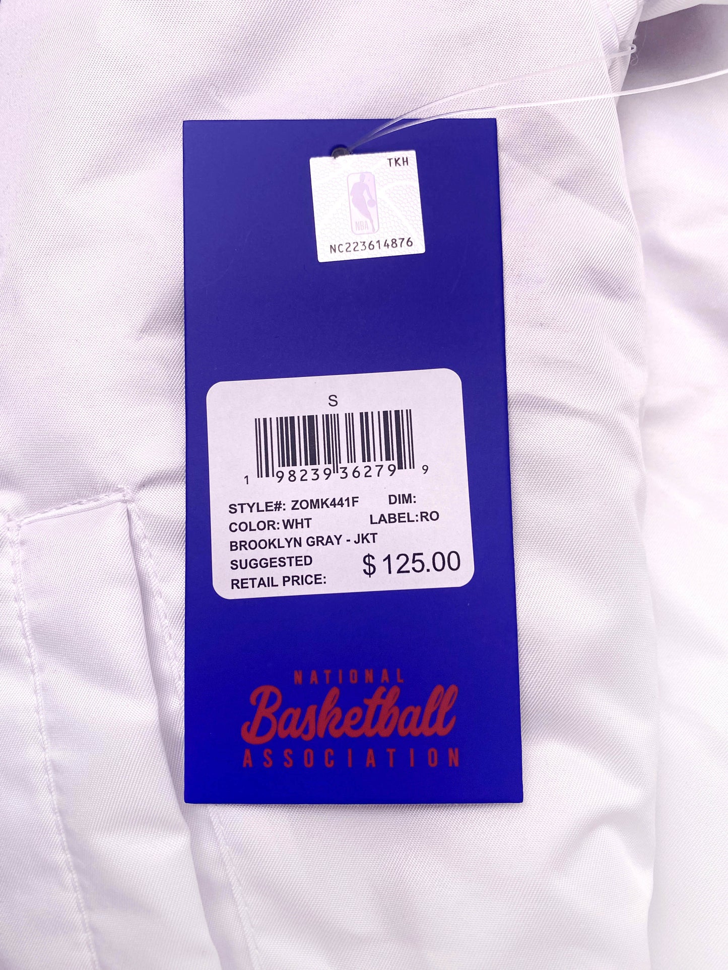 NBA  Jacket  Full Zip – New With Tags MSRP  "Sale"