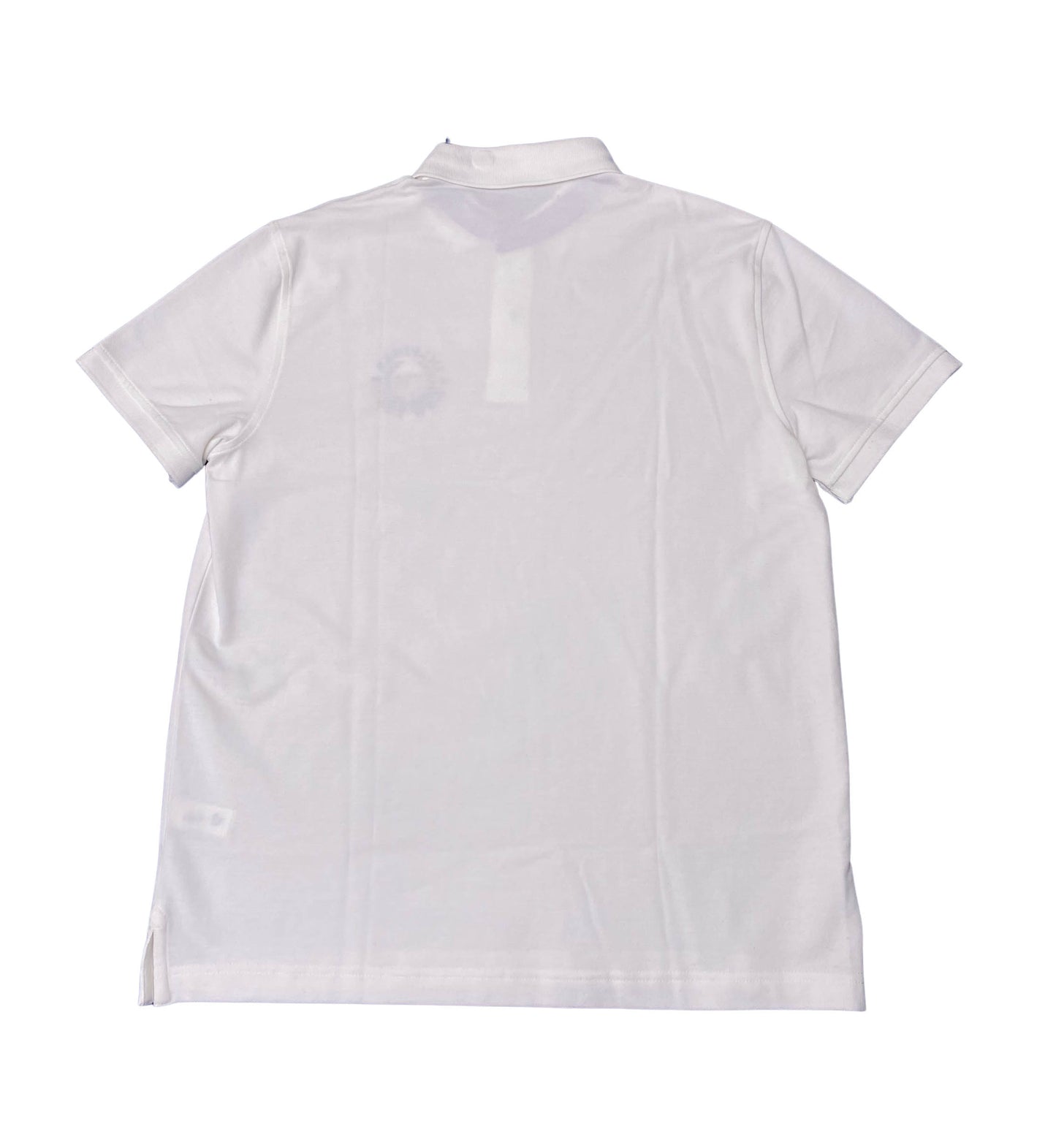 Tommy Hilfiger Mens Cotton ss Polo Shirt NY 1985 Embroidered Logo White Medium