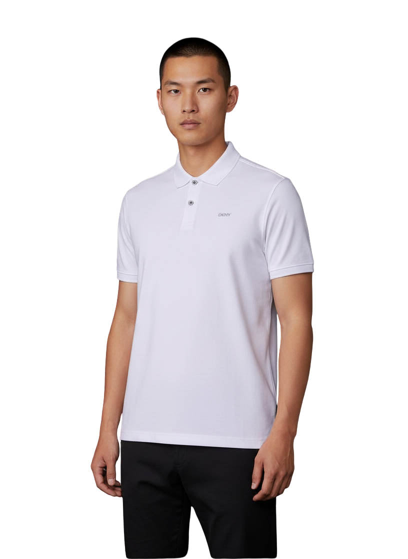 DKNY Men’s Polo Shirt Size XL White "Sale"