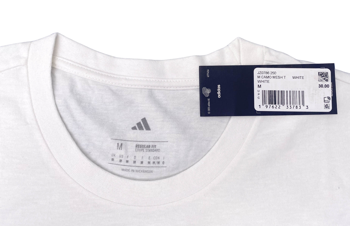 Men’s Adidas Amplifier Tee White Short Sleeve T-Shirt Size Medium  "Sale"