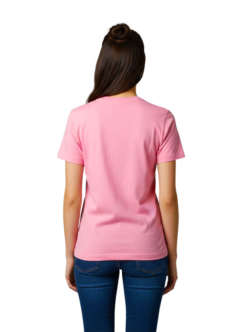 Adidas T-Shirt  Pink Big Logo Tee Short Sleeve Athletic Casual