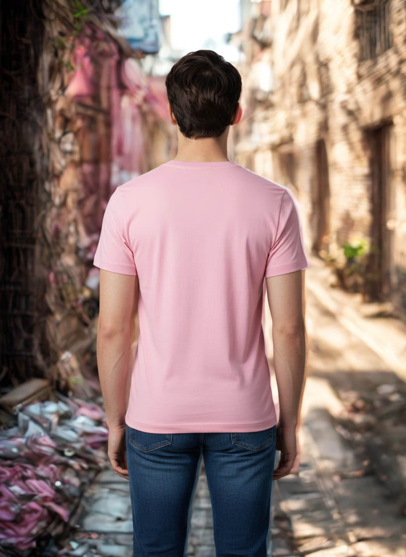 Adidas T-Shirt  Pink Big Logo Tee Short Sleeve Athletic Casual