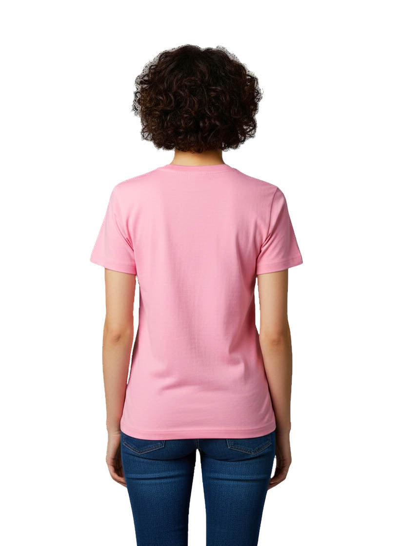 Adidas T-Shirt  Pink Big Logo Tee Short Sleeve Athletic Casual
