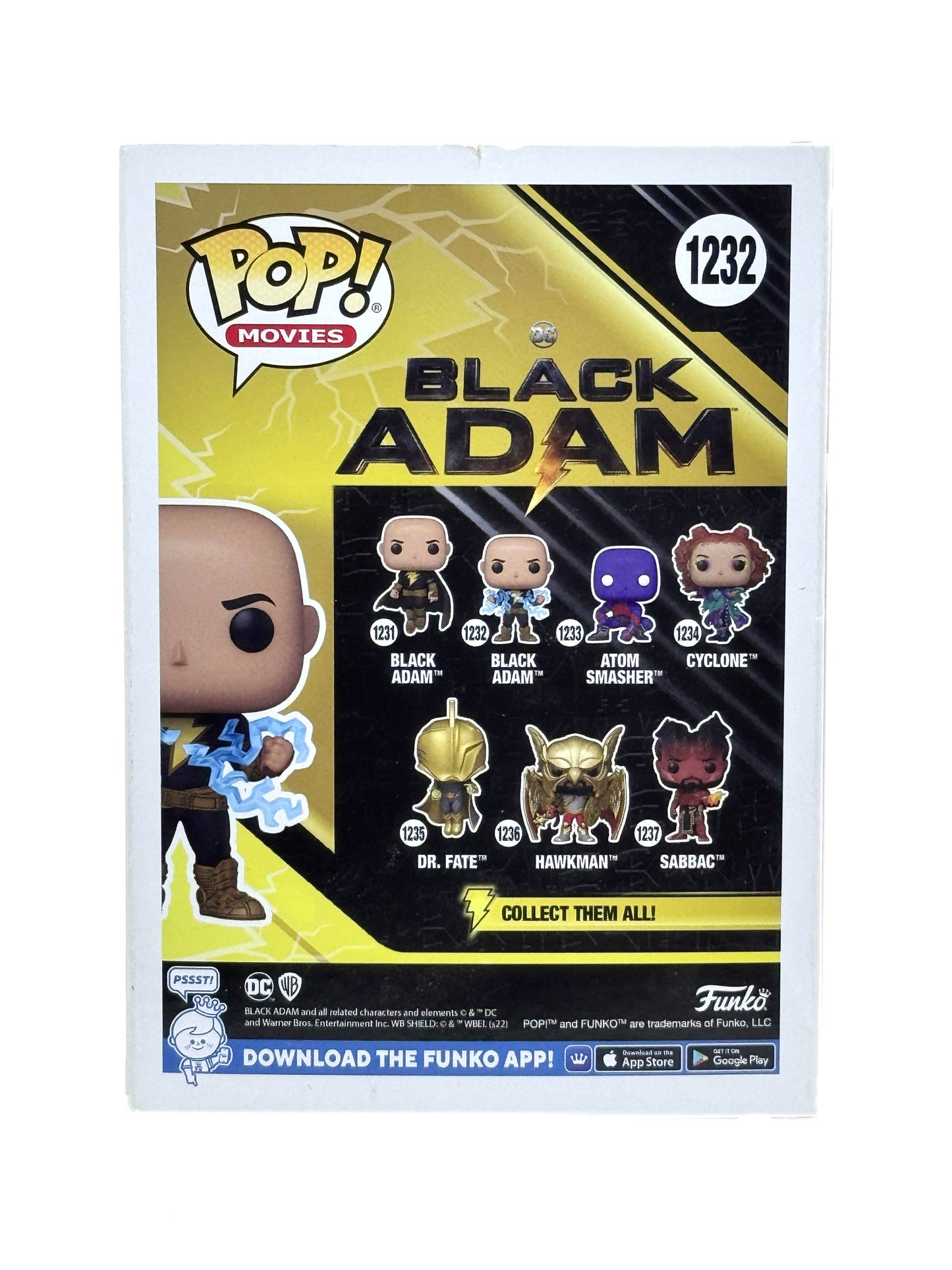 Funko Pop! 1232 Movies: Black Adam Black Adam No Cape With Lighting Chest