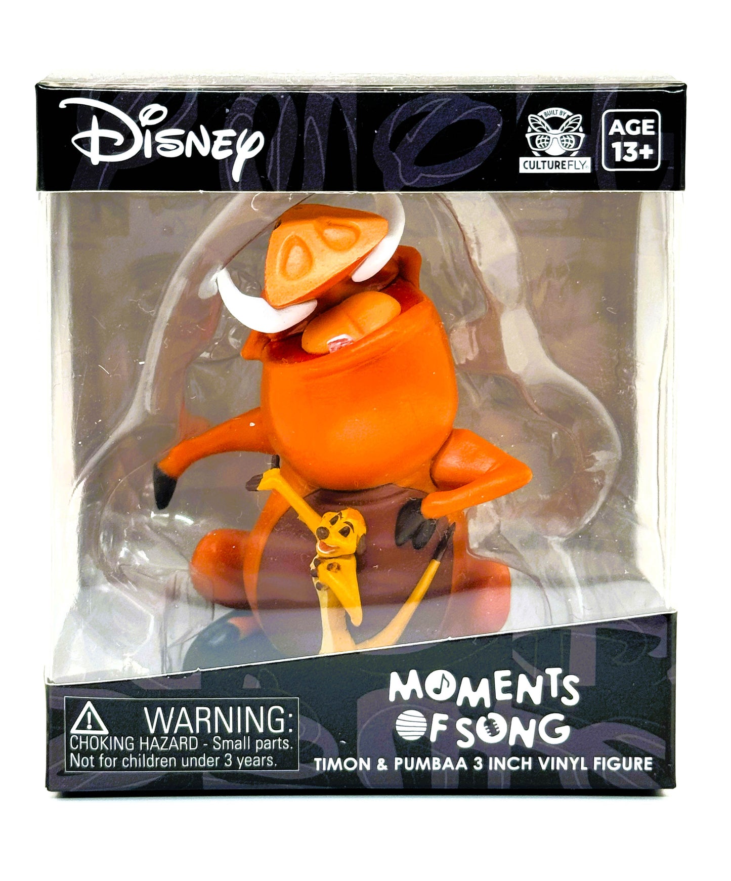 NEW, DISNEY MOMENTS OF SONG TIMON & PUMBAA 3" VINYL FIGURE