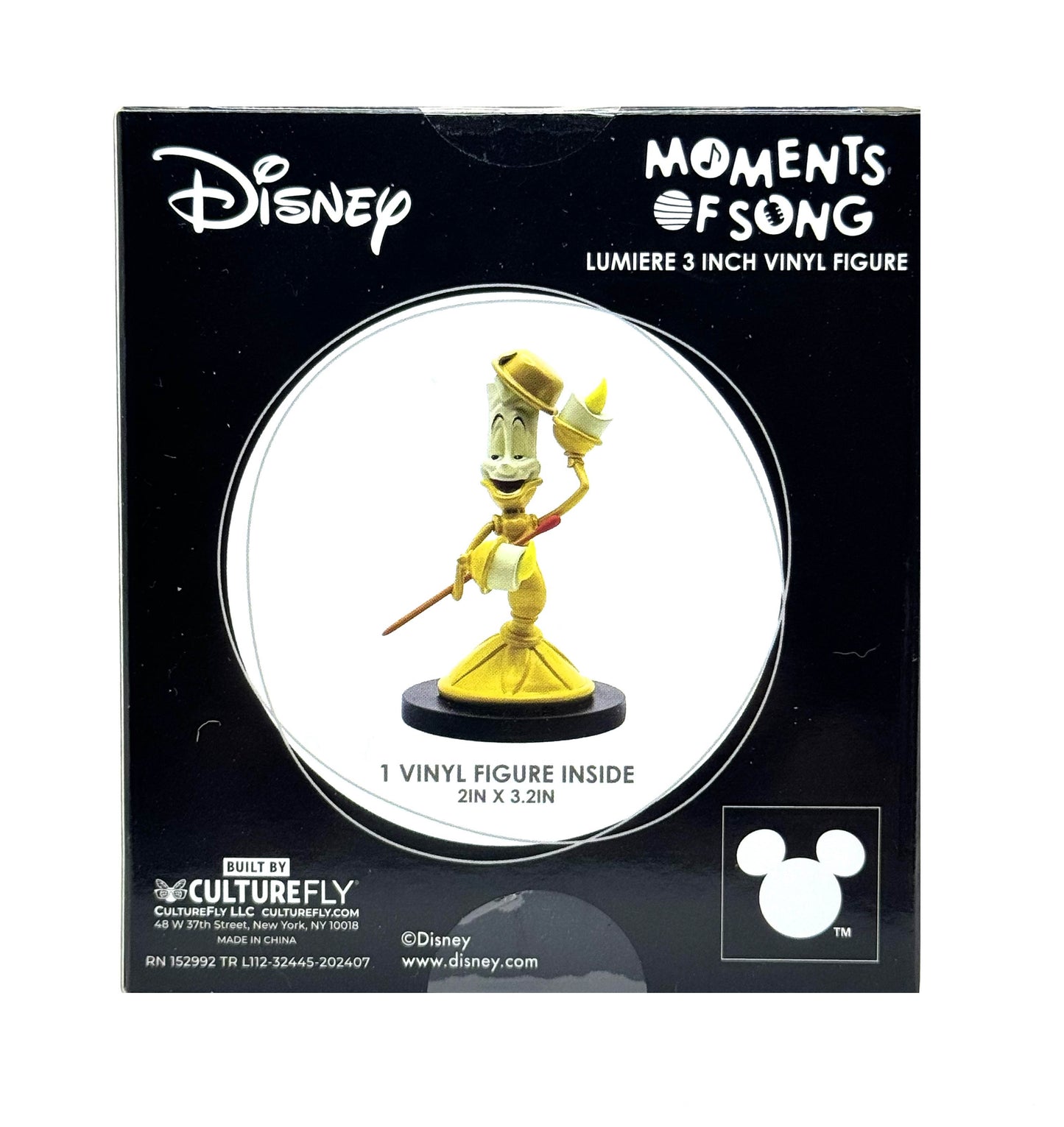 Disney Moments of Song Lumiere Beauty and the Beast 3" Vinyl Figure Culturefly