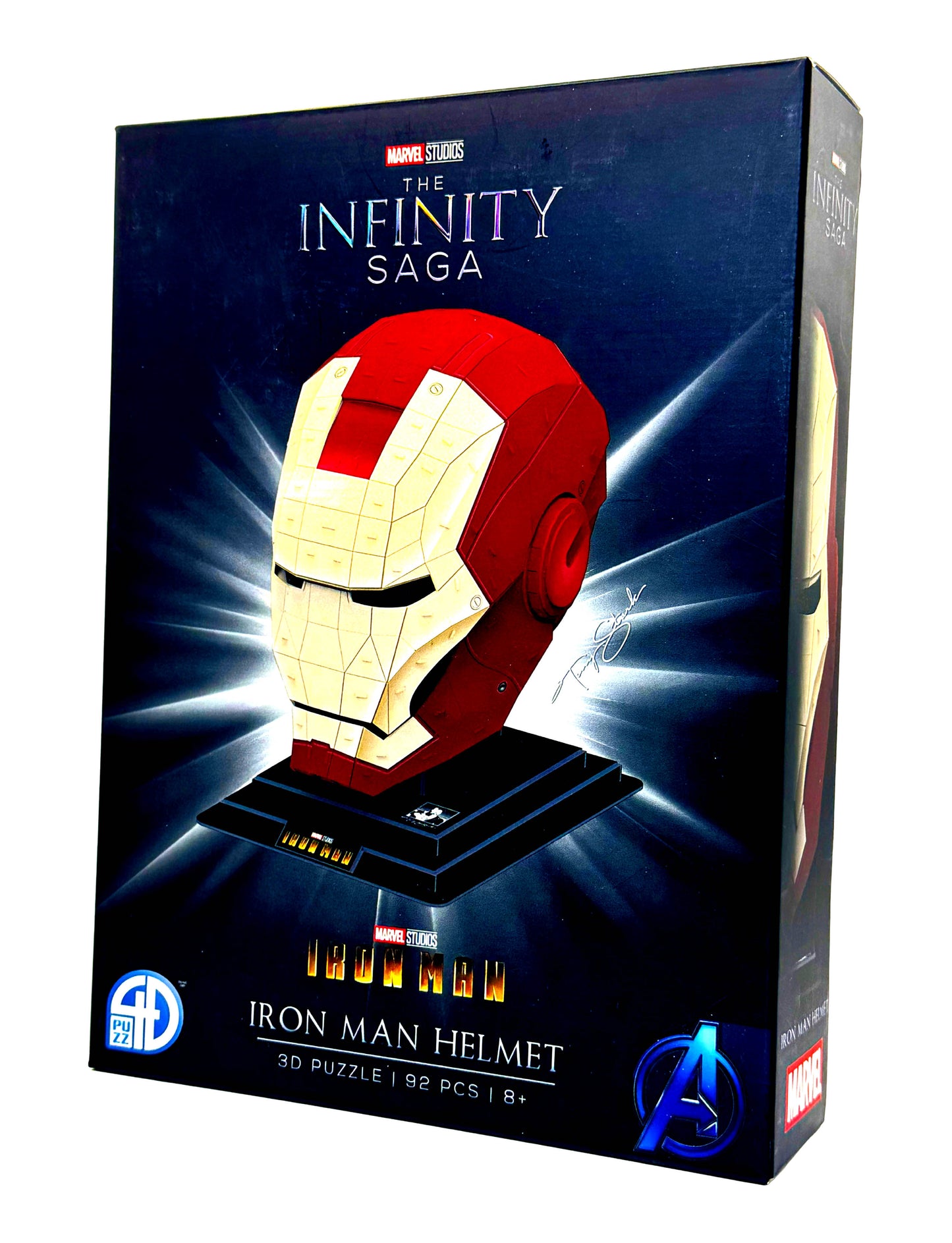 New - 4D Cityscape Marvel The Infinity Saga - Iron Man Helmet 3D Puzzle: 92 Pcs