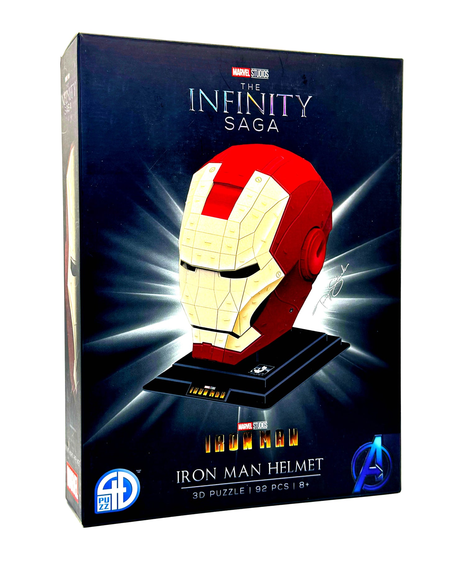New - 4D Cityscape Marvel The Infinity Saga - Iron Man Helmet 3D Puzzle: 92 Pcs