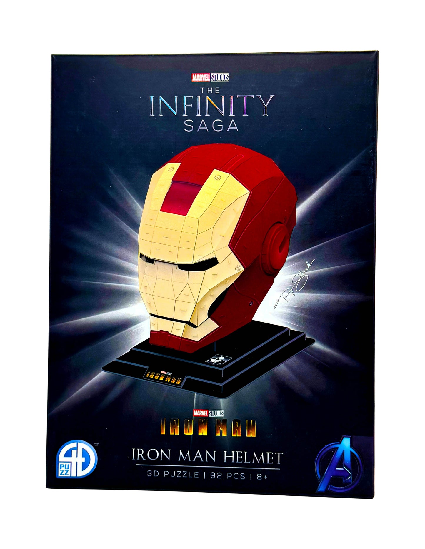 New - 4D Cityscape Marvel The Infinity Saga - Iron Man Helmet 3D Puzzle: 92 Pcs