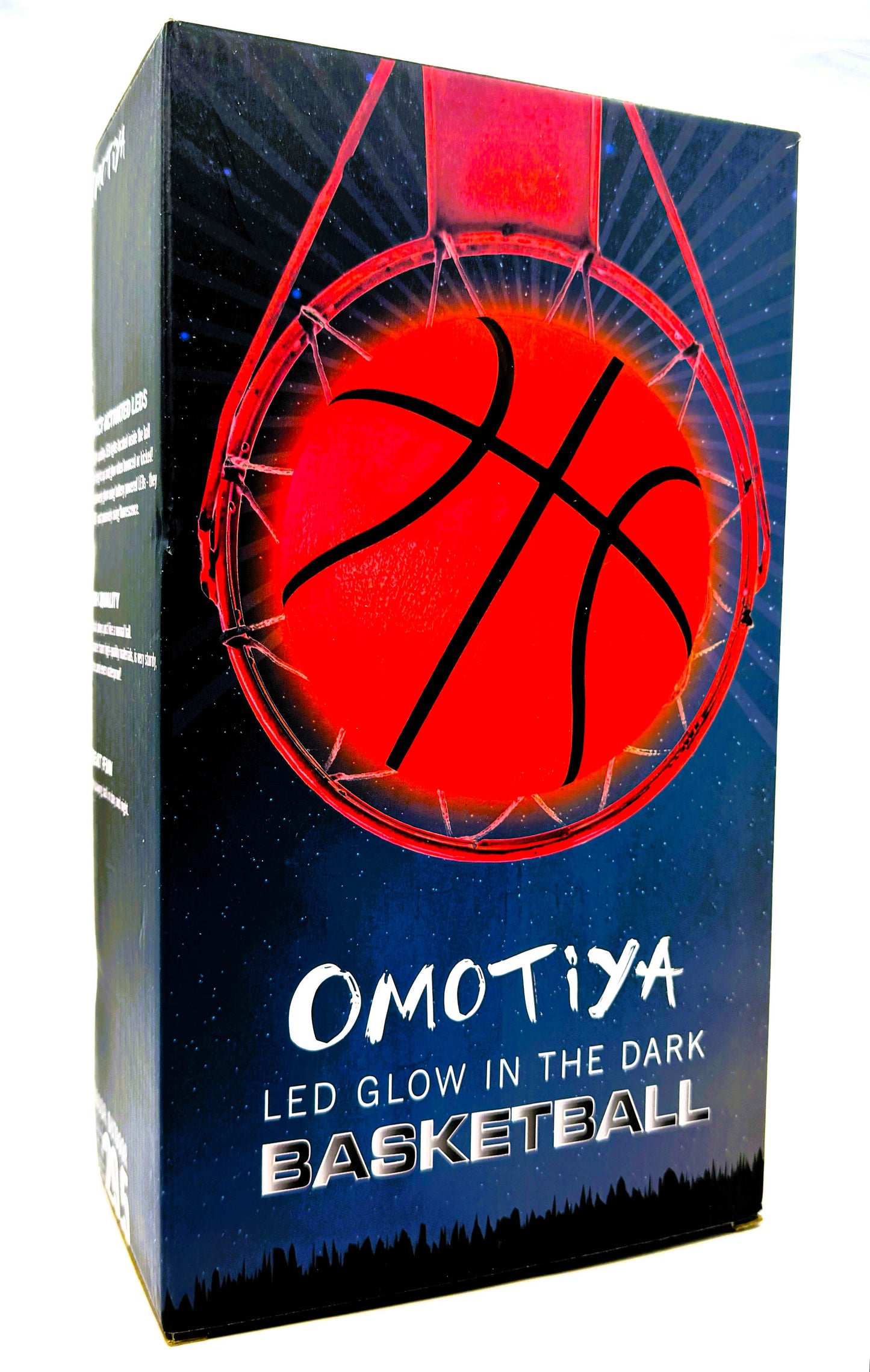 Glow in The Dark Basketball, LED Light Up Night Size 7, Orange