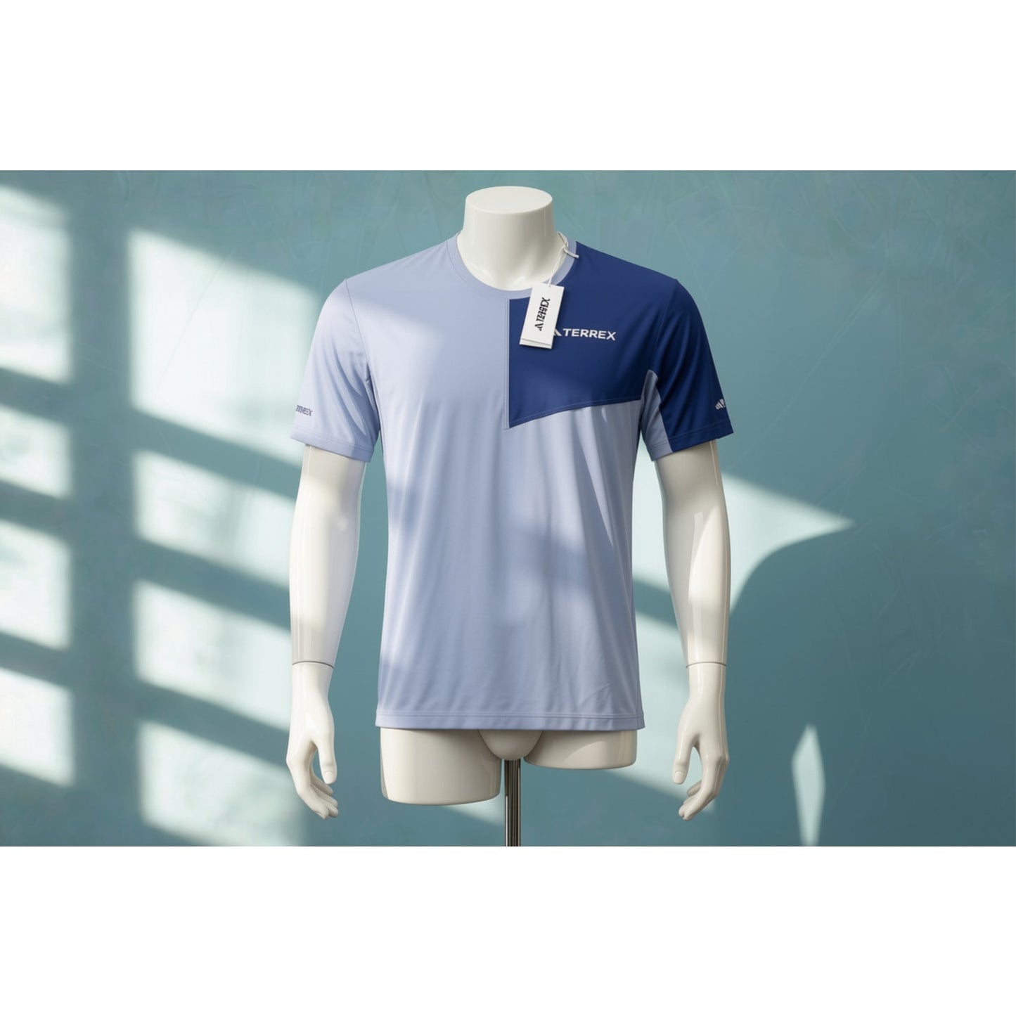 Adidas Terrex MT Tee XL Blue Gray Hiking Shirt NWT
