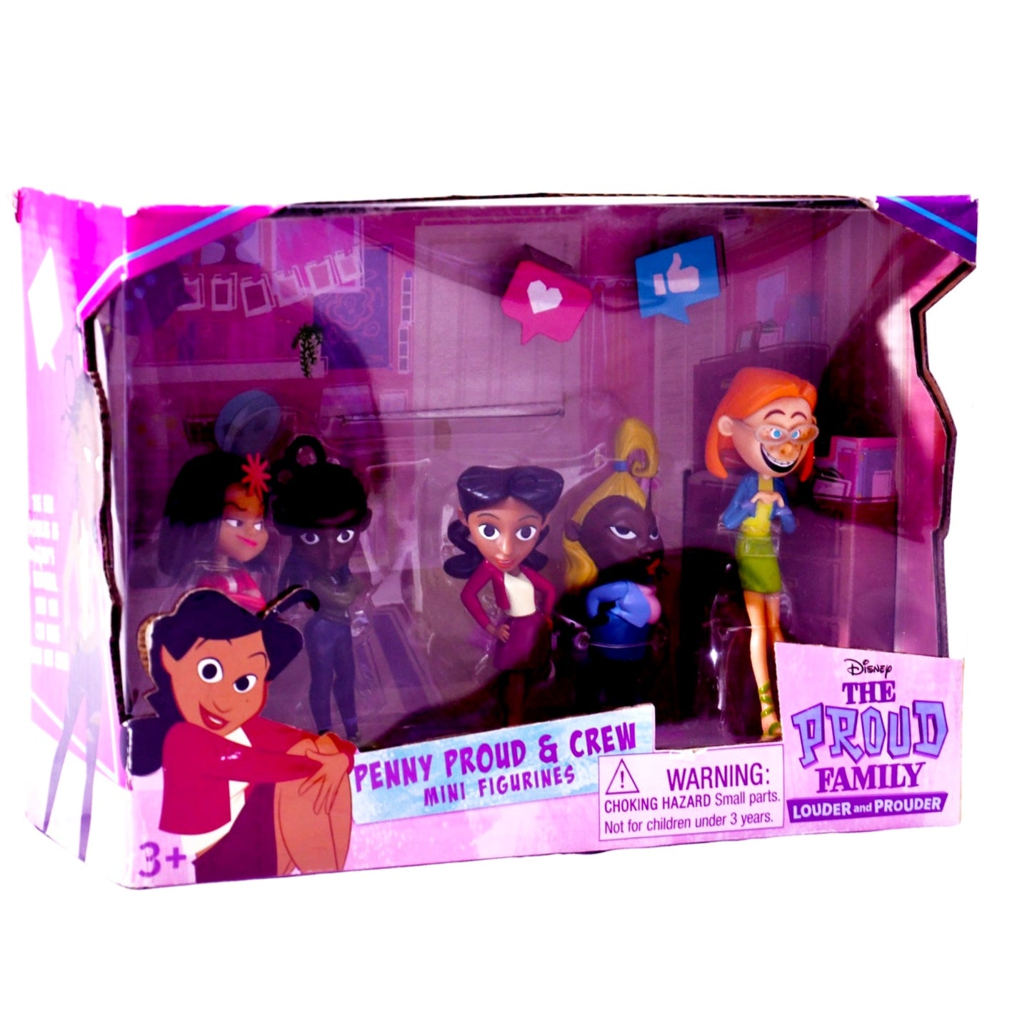 Disney The Proud Family Penny Proud & Crew Mini Figures 5-Pack w/ Box 2021