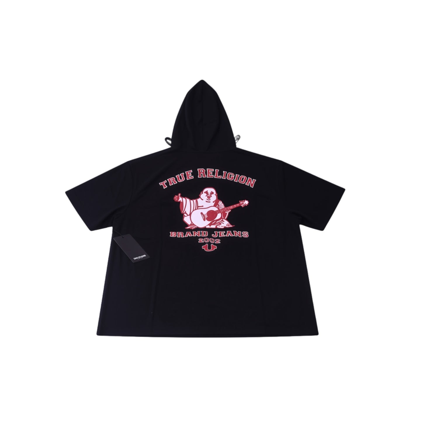 True Religion SS Hoodie Buddha Black Men's M NWT