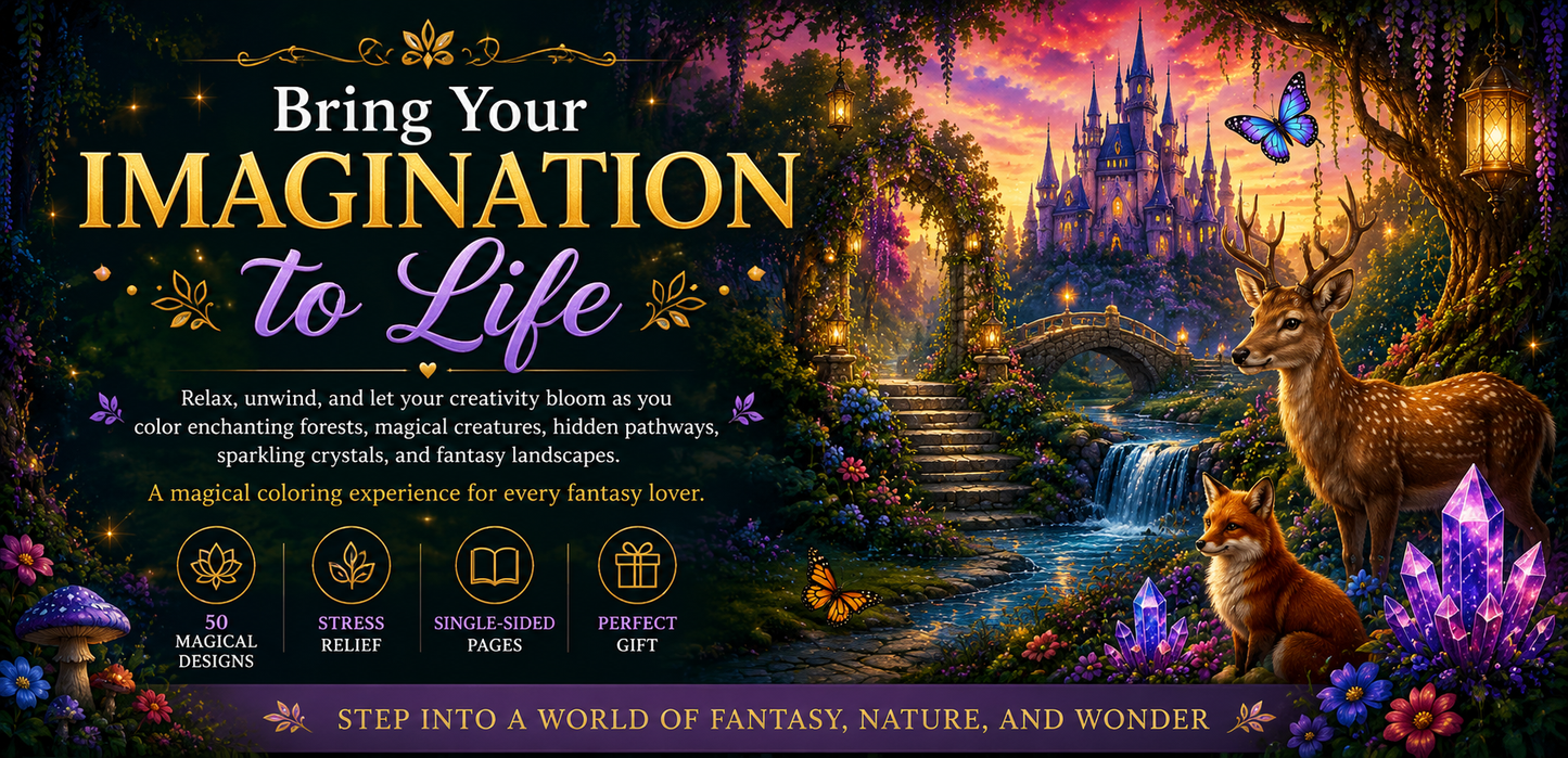Enchanted Forest Mandala-Digital PDF Download