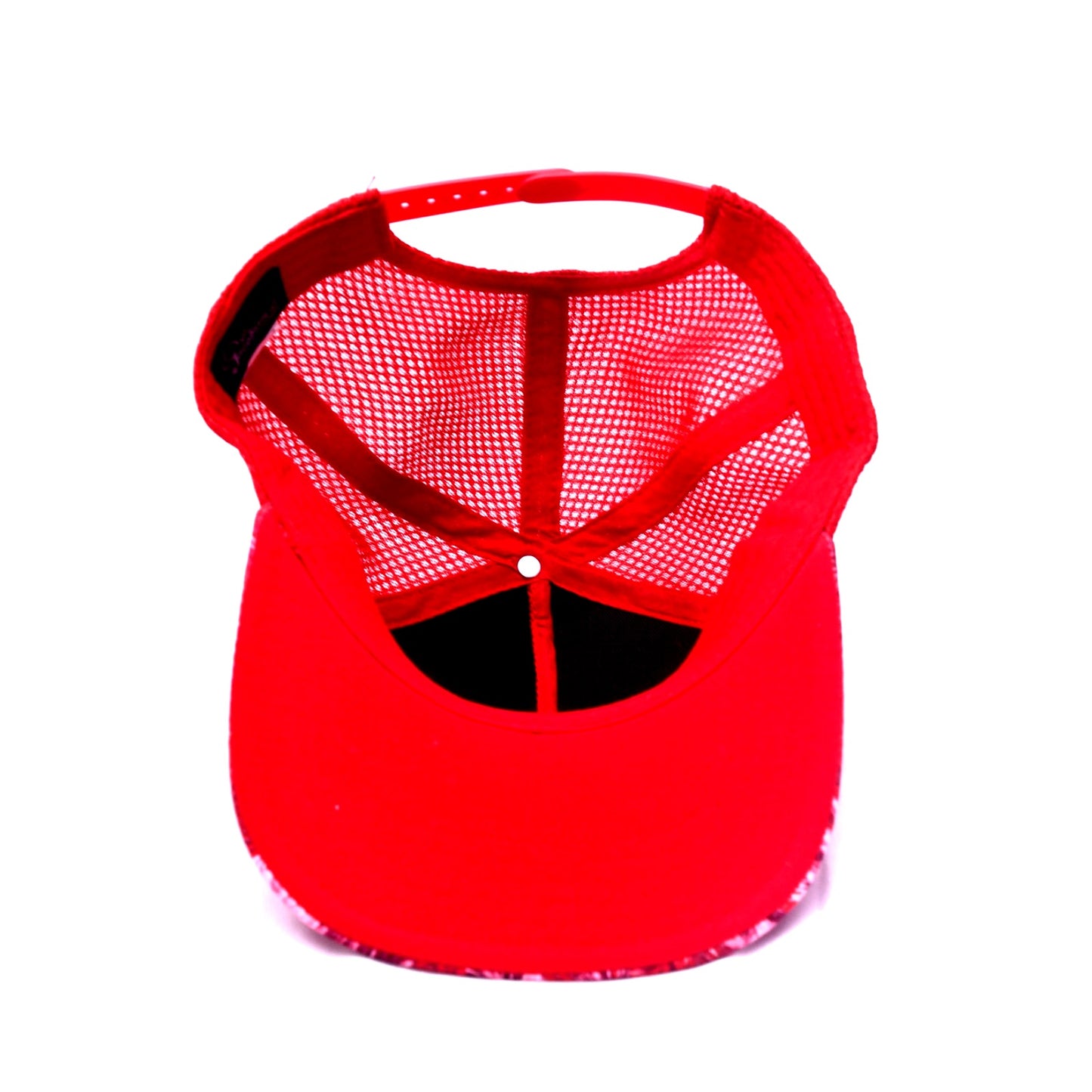 Cedar Point Floral Snapback Hat Red Mesh Trucker Cap One Size