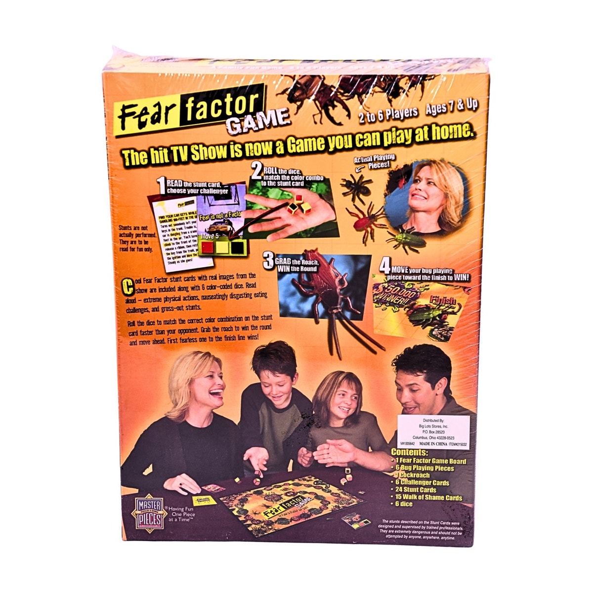 Fear Factor Family Board Game Factory Sealed 2-6 Players Ages 7+ MasterPieces
