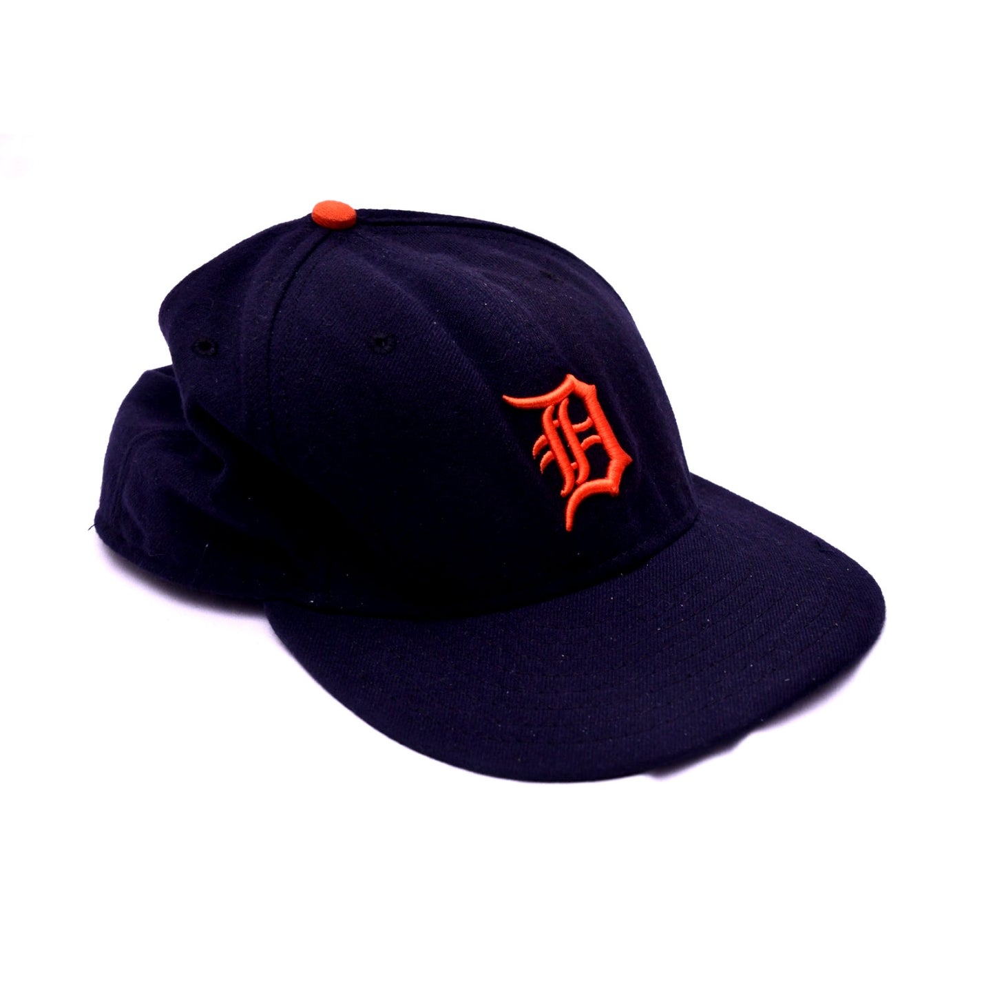 New Era 59FIFTY Detroit Tigers Fitted Hat Cap 7 3/8 Navy Blue MLB On Field