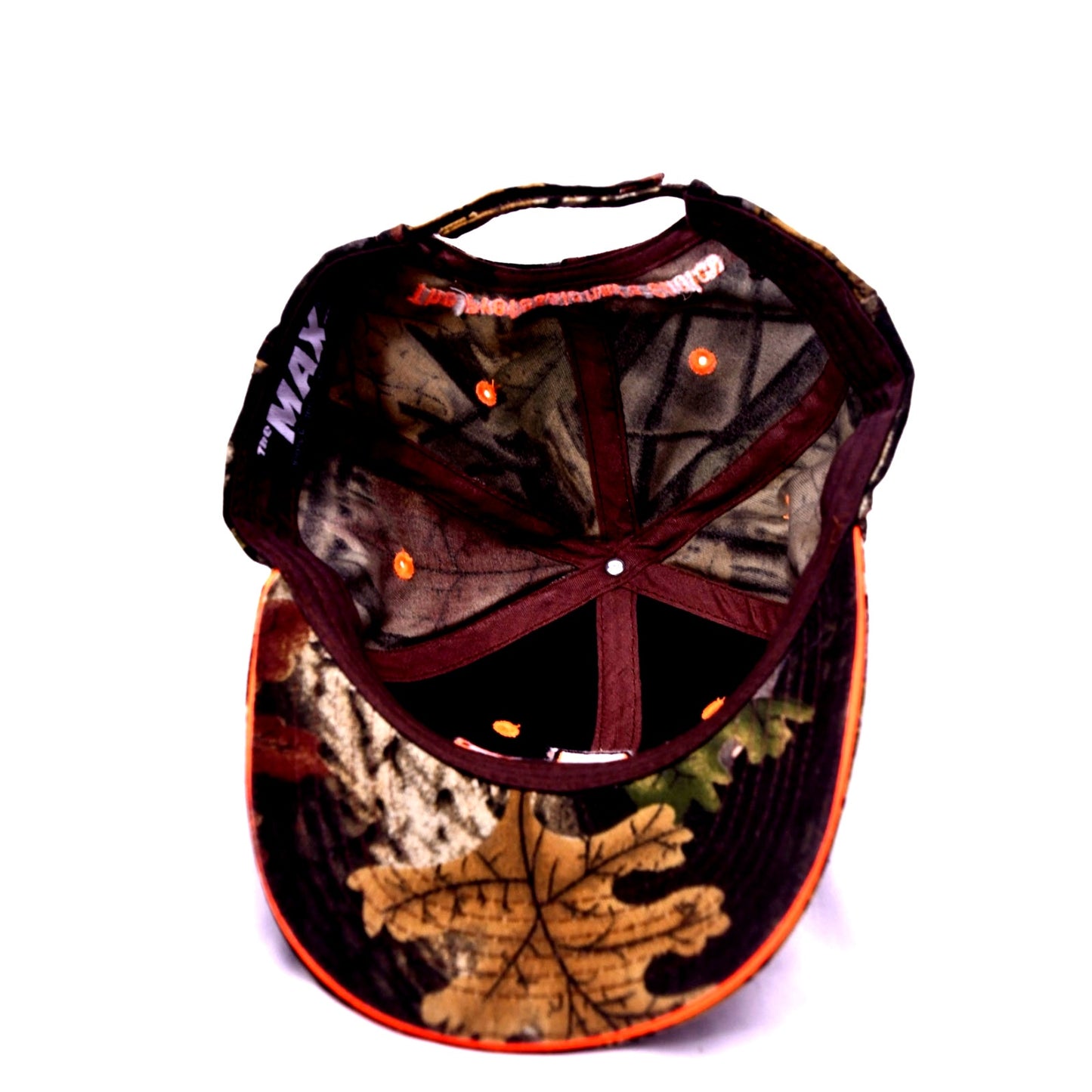 T4F MAX Realtree Camo Adjustable Hat Cap Orange Embroidered Hunting Outdoor