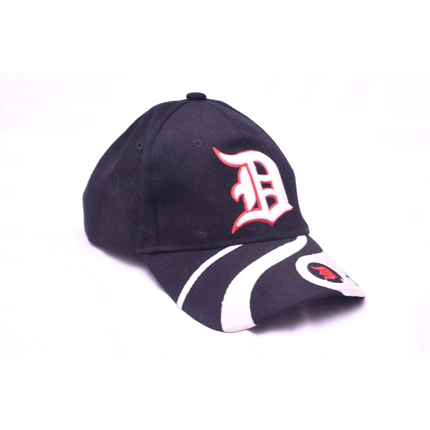 Detroit Tigers Black Adjustable Baseball Cap Hat Embroidered D Logo OSFA