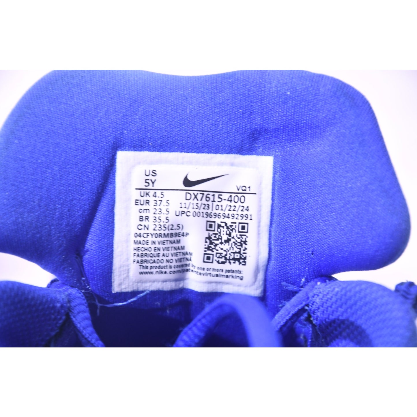 Nike Star Runner 4 Kids Running Shoes Blue White Youth Size 5Y DX7615-400