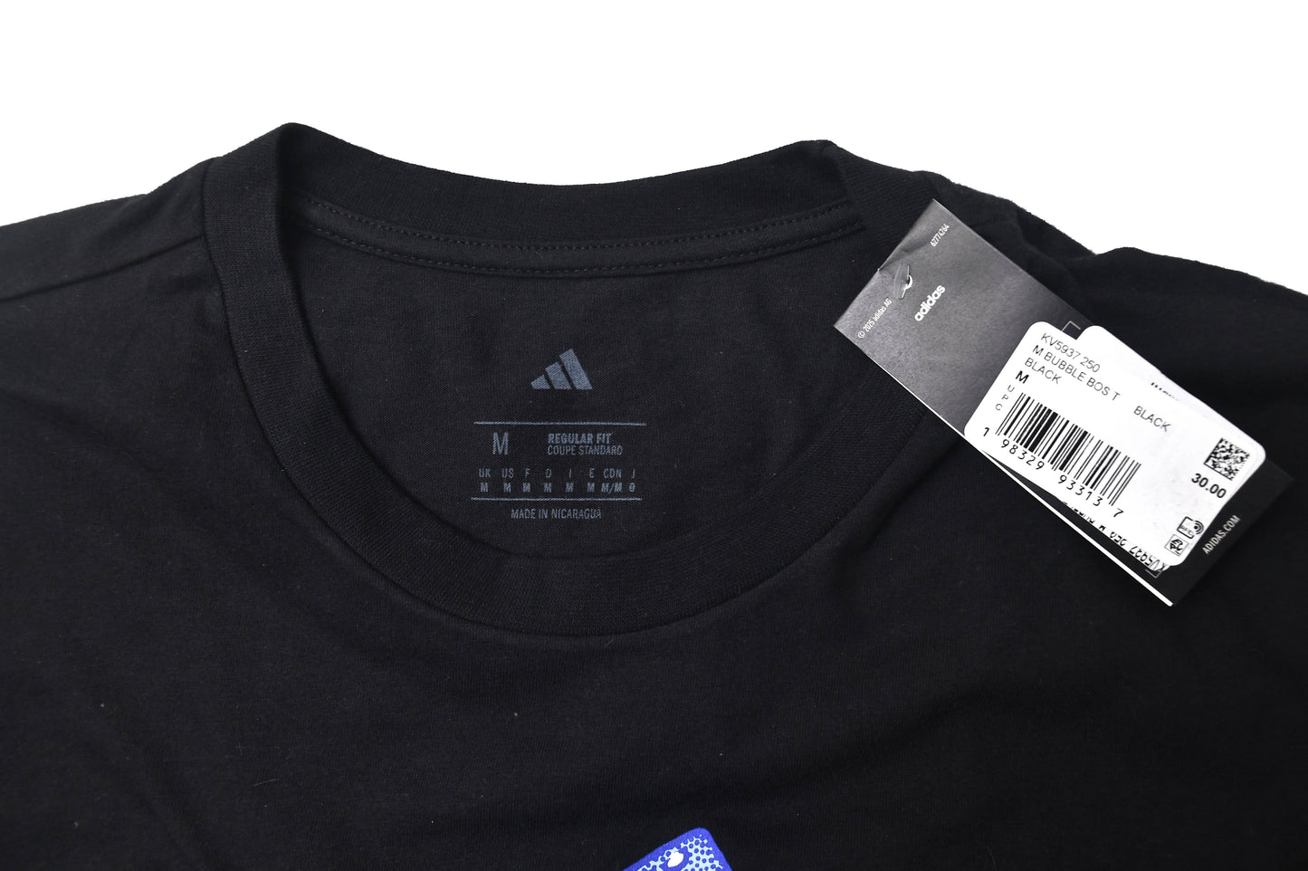 Adidas Mens Sketch Logo Crewneck Short Sleeve Cotton T-Shirt Black M