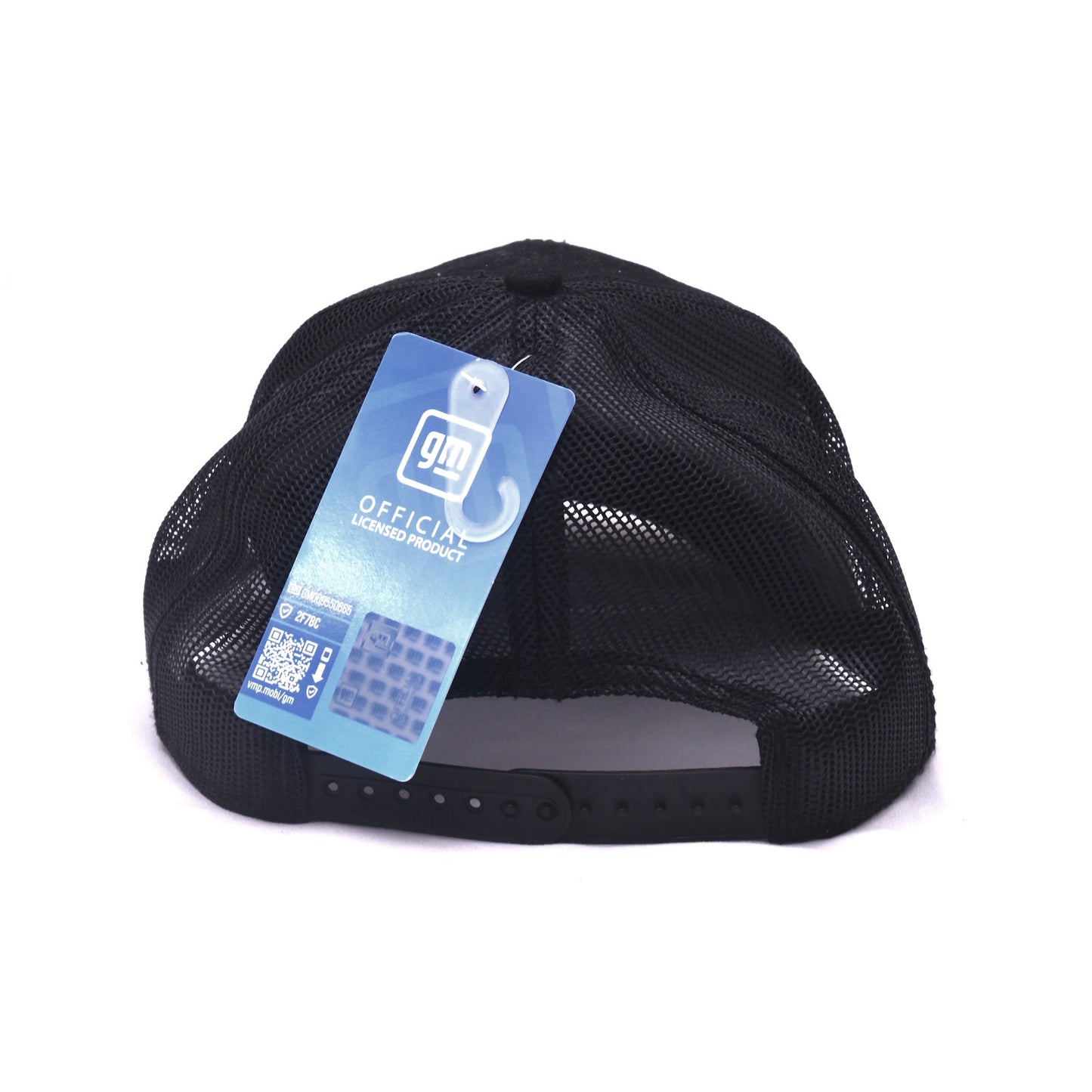 Corvette C3 Cross Flags Trucker Snapback Hat Black GM Licensed Adjustable