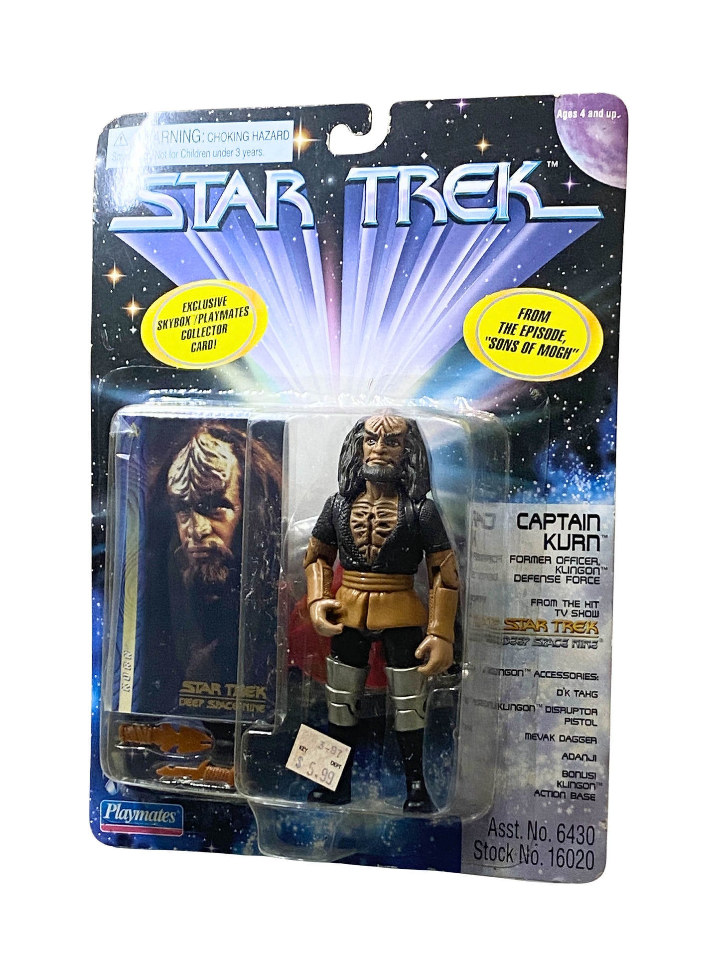 Star Trek Captain Kuan carded action figure