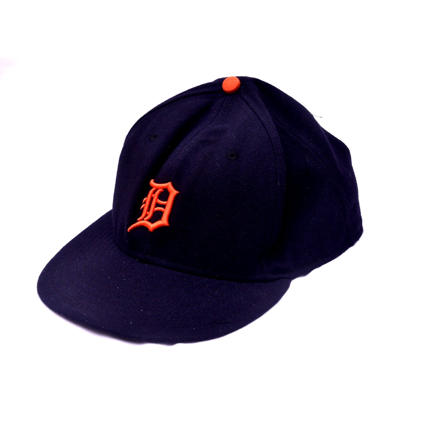 New Era 59FIFTY Detroit Tigers Fitted Hat Cap 7 3/8 Navy Blue MLB On Field