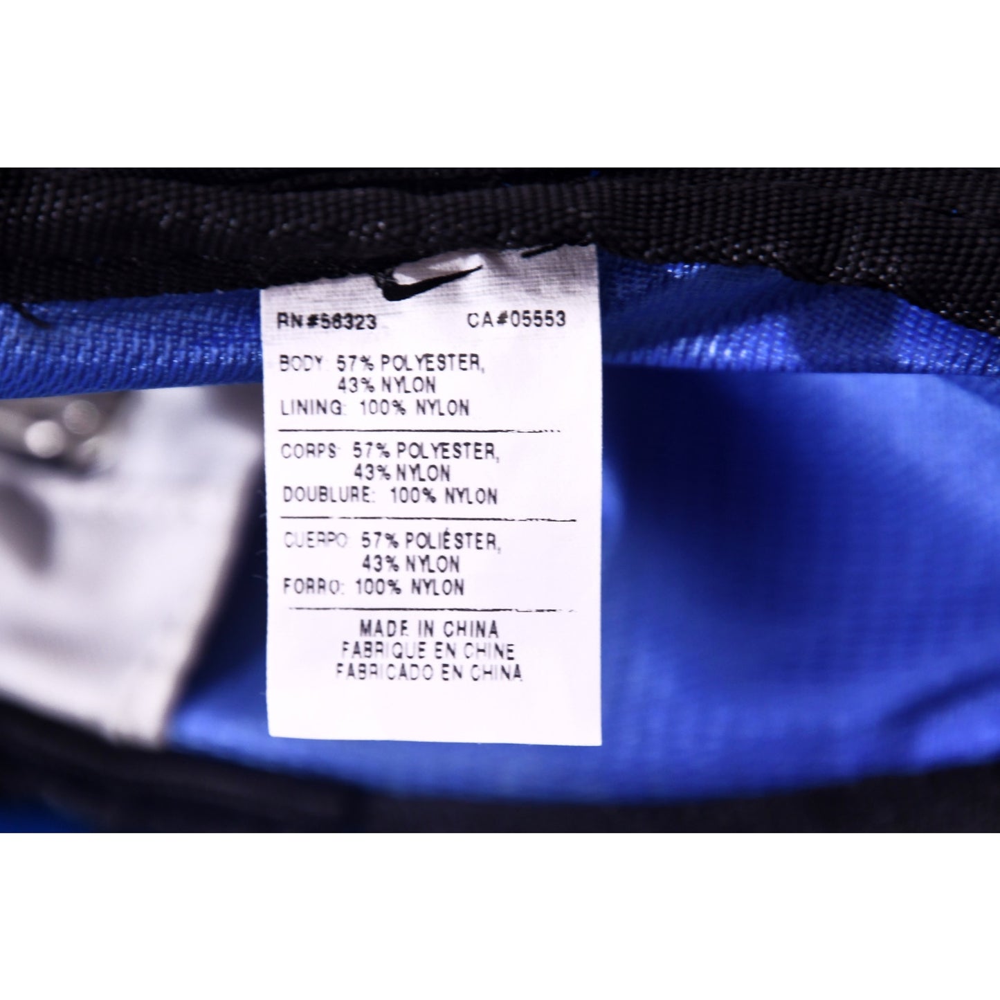 Nike Duffel Bag Blue Black Gym Sports Travel Shoulder Bag Multi Pocket