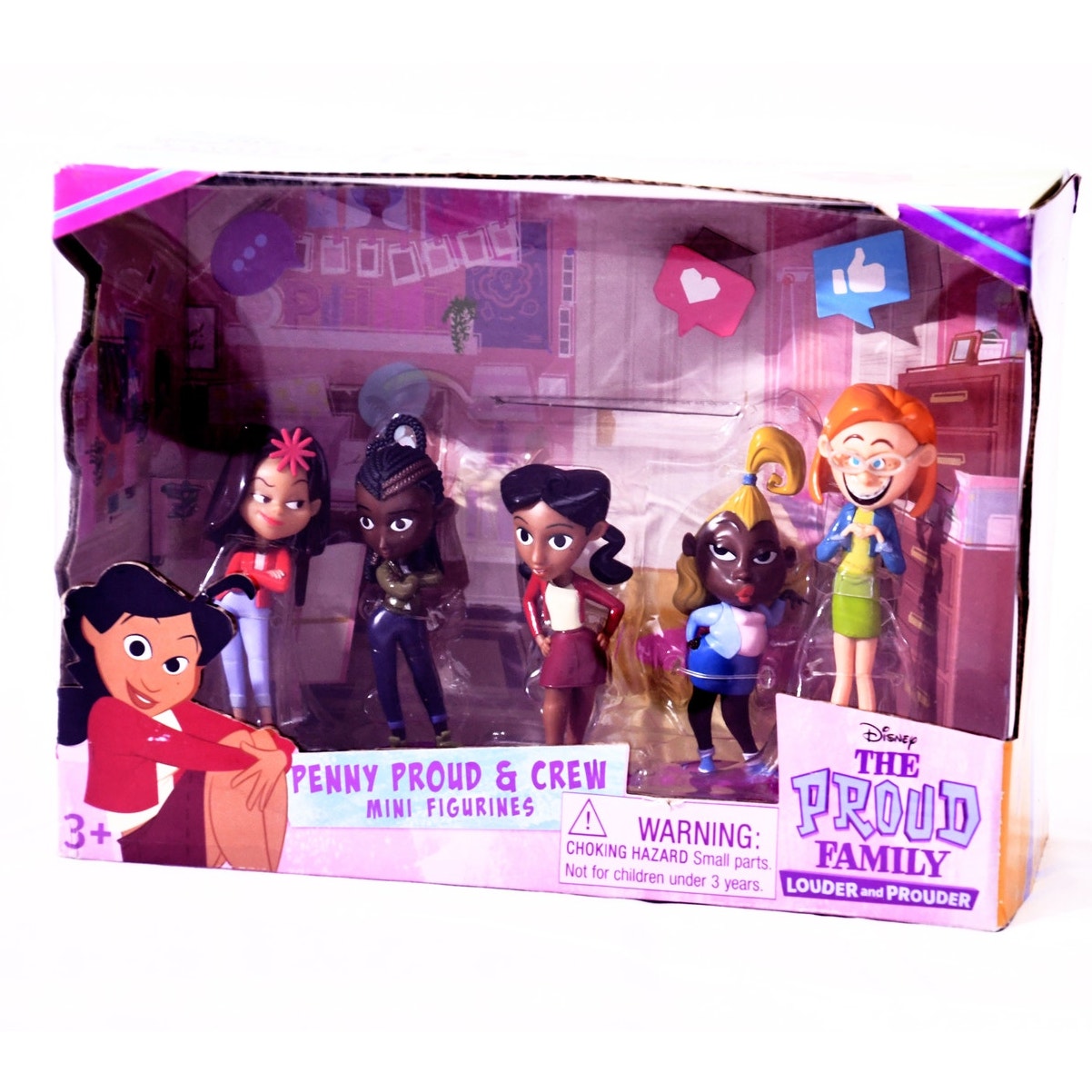 Disney The Proud Family Penny Proud & Crew Mini Figures 5-Pack w/ Box 2021
