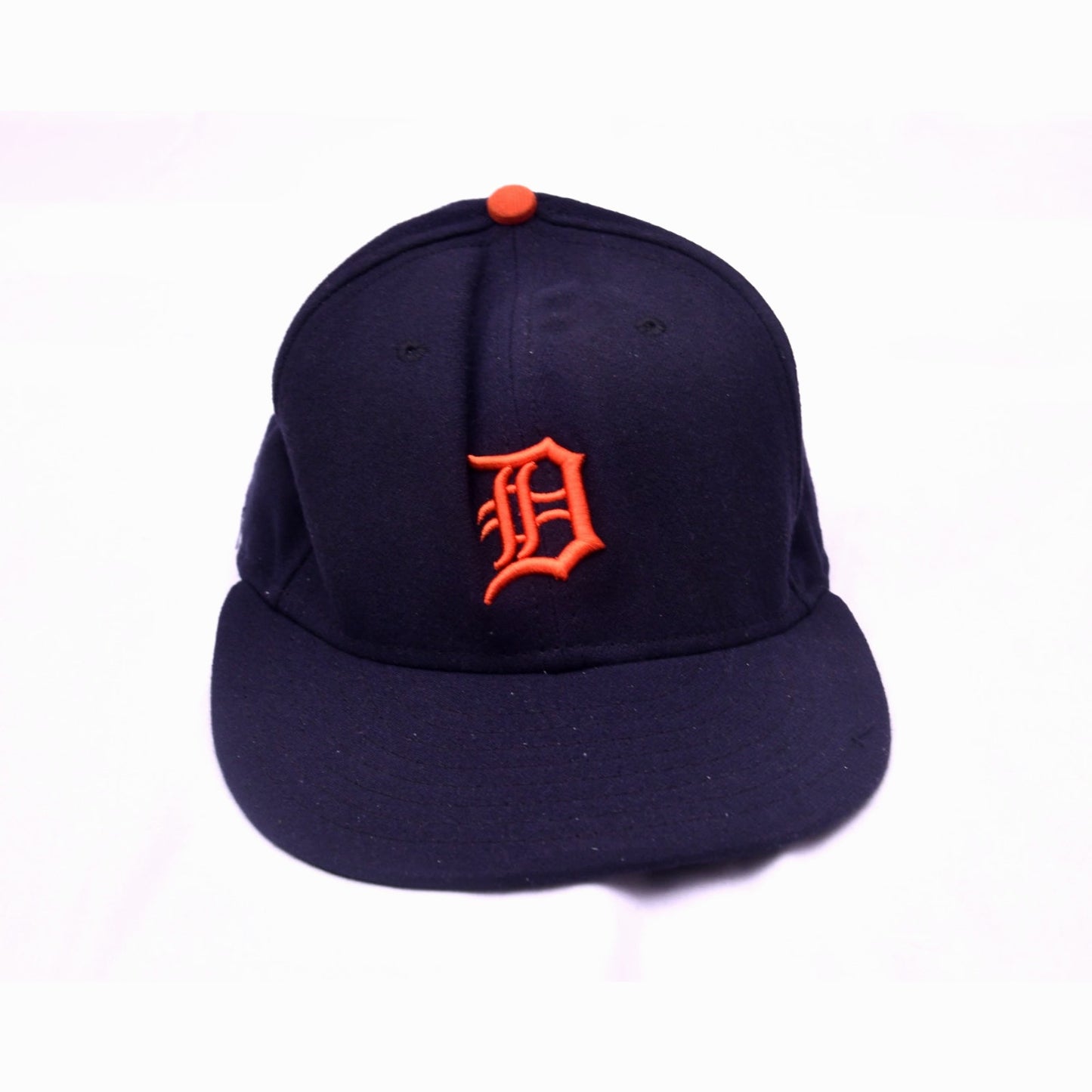 New Era 59FIFTY Detroit Tigers Fitted Hat Cap 7 3/8 Navy Blue MLB On Field
