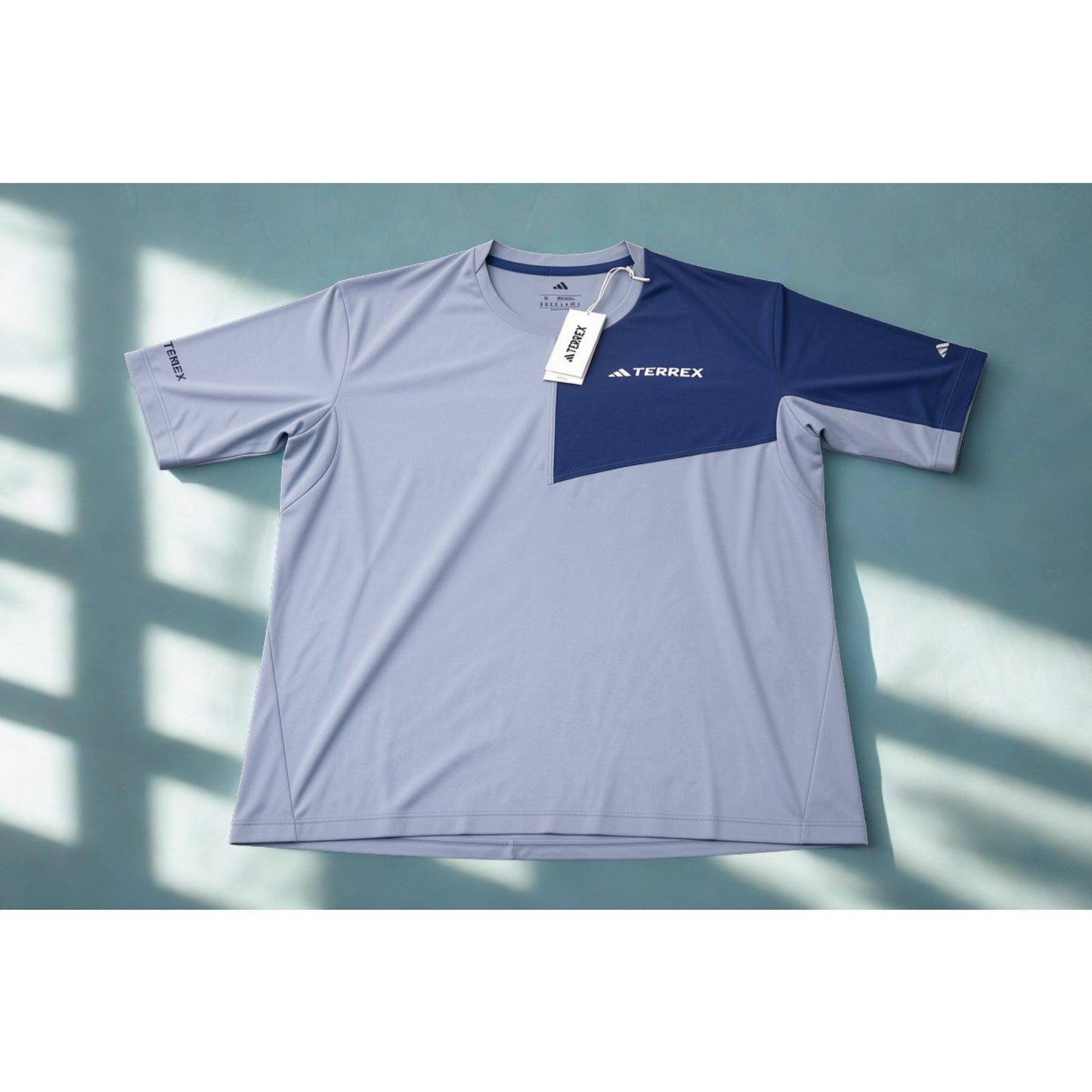 Adidas Terrex MT Tee XL Blue Gray Hiking Shirt NWT