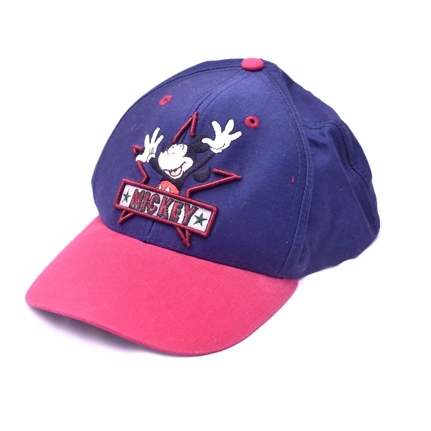 Vintage Disney Mickey Unlimited Mickey Mouse Snapback Hat Cap Blue Red Adult