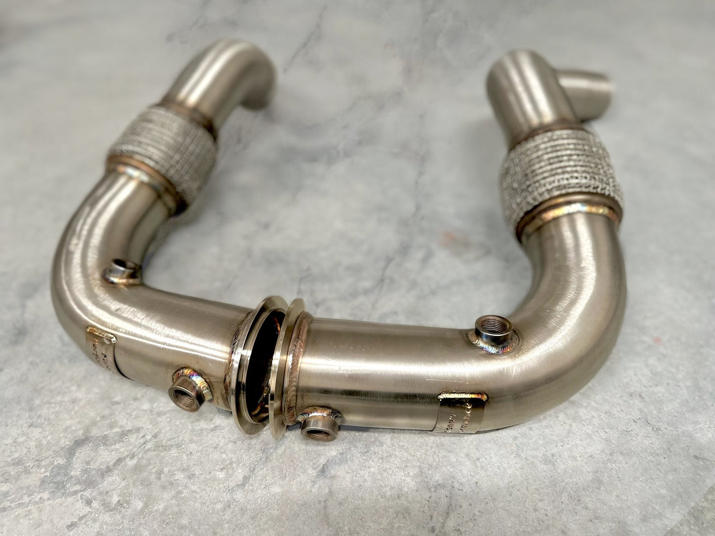 BMW N63/N63TU Catless Race Downpipes - 550i, 650i, 750i, Alpina B6 B7 (Chassis F01 F02 F06 F12 F13 F07 F10)