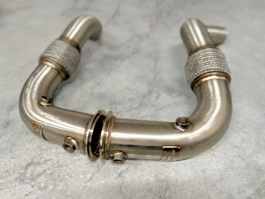 BMW N63/N63TU Catless Race Downpipes - 550i, 650i, 750i, Alpina B6 B7 (Chassis F01 F02 F06 F12 F13 F07 F10)