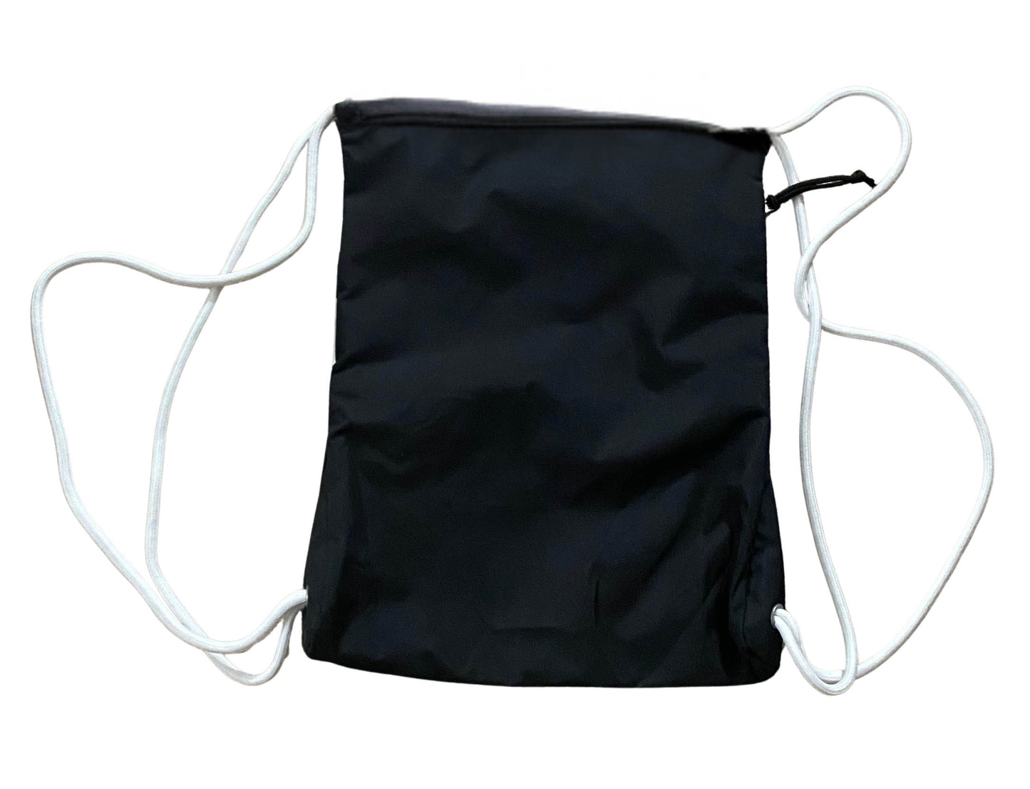 Nike Black Drawstring Bag Athletic Bag With Zip Pocket